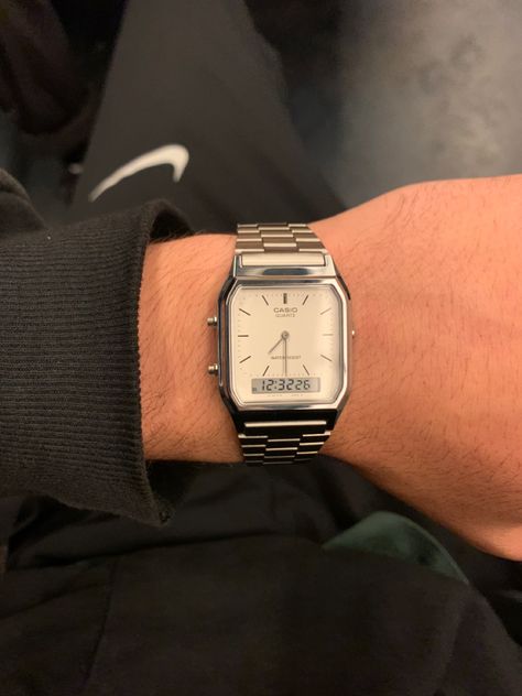 Men’s Watch Aesthetic, Watches Men Aesthetic, Casio Watches For Men, Watch Aesthetic Man, Casio Aesthetic, Casio Watch Mens, Casio Watch Aesthetic, Mens Watches Outfit, Digital Watches For Men