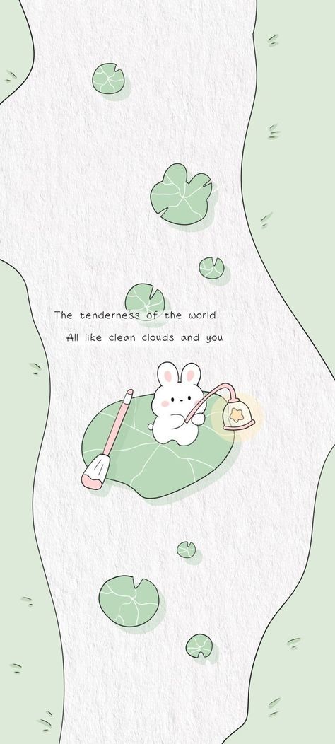 Green Kawaii Wallpaper, Kawaii Bunny Wallpaper, Wallpaper Bunny, Cute Desktop, $b Wallpaper, Cute Lockscreens, Cute Bunny Cartoon, Cocoppa Wallpaper, Iphone Wallpaper Kawaii