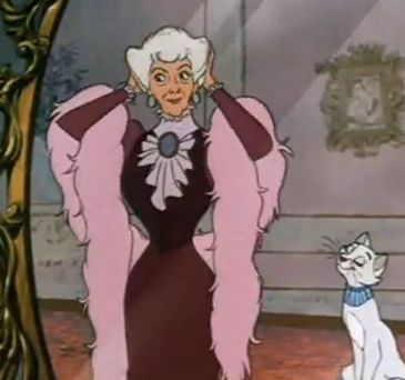 I aspire to be Madame Adelaide Bonfamille from The Aristocats. She was rich, lived in a mansion in Paris, and had lots of cats. Adelaide Bonfamille, Madame Adelaide Bonfamille, Madame Adelaide, Animation Disney, The Aristocats, Disney Film, Film Disney, Art Disney, Disney Addict