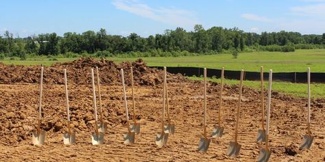 Ground Breaking Ceremony Ideas, Ground Breaking Ceremony, Groundbreaking Ceremony, Unique Event Venues, Air Photo, Sustainable Community, Green Choices, Pep Rally, Ground Breaking