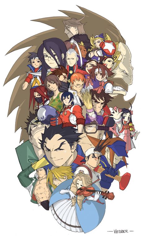 Rival Schools Colored by E-V-IL Rival Schools, Capcom Street Fighter, Capcom Games, Capcom Vs Snk, Capcom Vs, Street Fighter Alpha, Street Fighters, Capcom Art, Video Game Anime