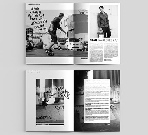 Grunge Magazine, Magazine Projects, Tattoos Celebrities, Typography Magazine, Skateboard Magazine, Indesign Layout, Magazine Layout Inspiration, 잡지 레이아웃, Education Art