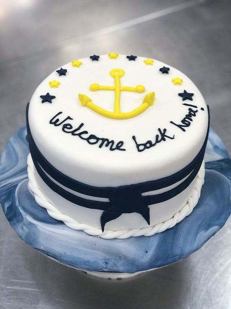 Welcome Back Home cake for armed forces member Welcome Back Cake Ideas, Welcome Home Cake Design, Marine Cake Ideas, Welcome Back Home Cake, Welcome Cake Ideas, Welcome Home Cake Ideas, Welcome Back Cake, Welcome Home Cake, Sugar Free Pastries