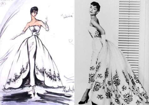 Have You Heard of Edith Head, the Costume Designer with 8 Oscars? - Lifestyle Asia Edith Head Designs, Edith Head Fashion, Edith Head, Hollywood Costume, Illustration Vintage, Fashion Designs, Audrey Hepburn, Fashion Sketches, Costume Design