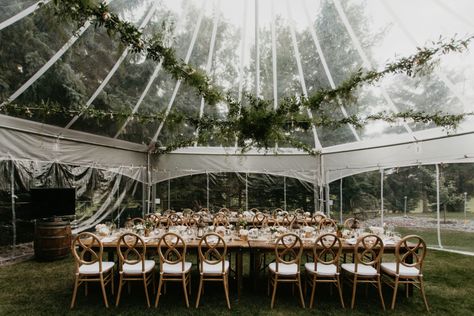 Clear Tent Wedding, Backyard Tent Wedding, Backyard Tent, Wedding Tents, Rain Wedding, Clear Tent, Tented Wedding, Edmonton Wedding, Wedding Intimate