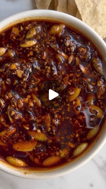 Anyblog recetas on Instagram: "Salsa macha fácil y deliciosa mira el video hasta el final #destacar_reels #recetasfaciles" Salsa Macha Receta, On Instagram, Instagram