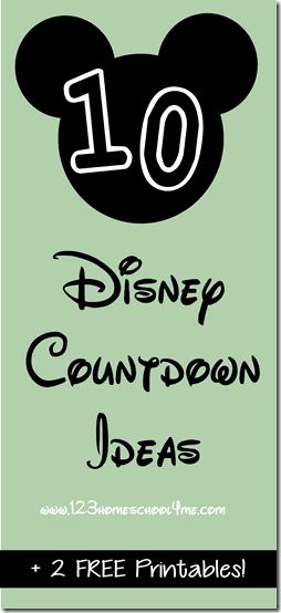 Disney 10 Countdown Ideas plus 2 free countdown printables #disney Disney Countdown Printable, Disney Countdown Ideas, Disney World Stroller, Disney Guide, Disney Vacation Countdown, Trip Countdown, Countdown Ideas, Vacation Countdown, Disney Countdown