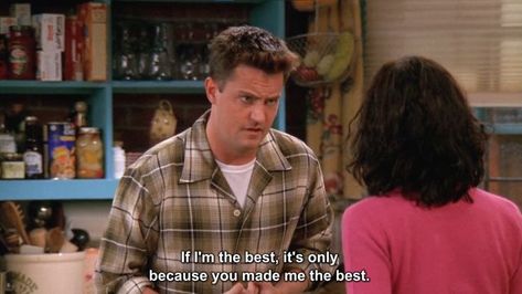 Monica Quotes, Chandler Quotes, Chandler And Monica, Fashion Movies, Monica And Chandler, Friends Scenes, Tv Romance, Favorite Movie Quotes, Cute Date Ideas