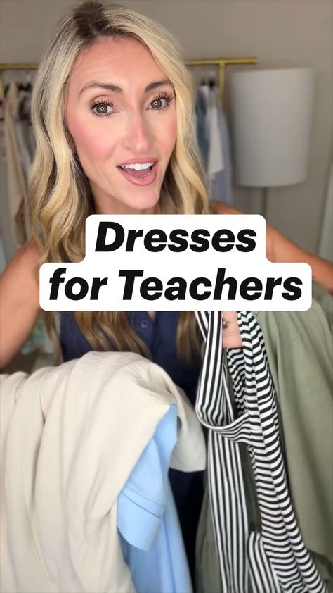 [PaidLink] IM Sharing 7 Casual Dresses That Are Perfect For The Office Or Back To School Outfits For Teachers. From The Midi Dresses To The Button Down Dress! So Many Teacher Dresses That Look Cute With Sneakers For The Classroom Or Loafers For Workwear. Shop These Must Have Summer To Fall Transition Dresses For Back To School! #Affiliatelink #casualteacheroutfitideas Teacher Dress Outfits, School Outfits For Teachers, Dresses For Teachers, Outfits For Teachers, Casual Teacher Outfit, Teacher Outfit Ideas, Teacher Outfits Fall, Women's Workwear Fashion, Teacher Dresses