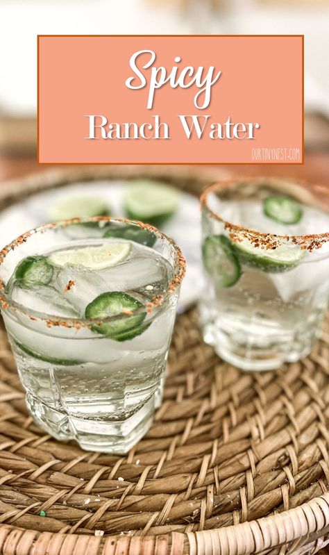 Ranch Water Mocktail, Ranch Water Recipe, Low Calorie Cocktails, Watermelon Margarita, Spicy Margarita, Frozen Cocktails, Best Cocktail Recipes, Summer Barbecue, Rum Drinks