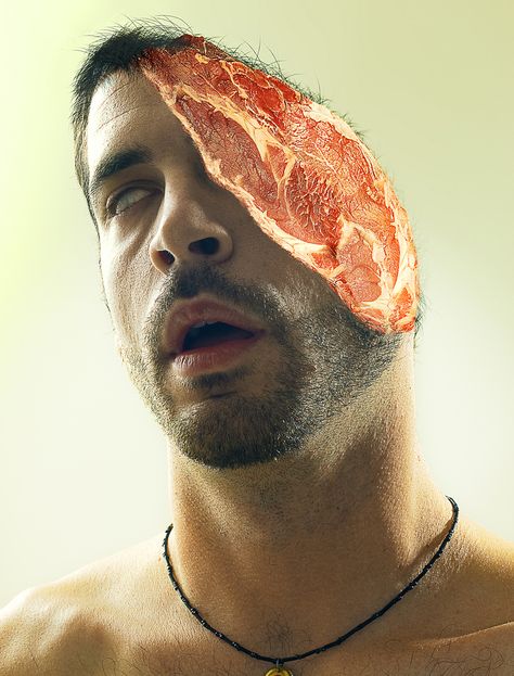 Nothing here but meat by Aaron Nace Respect Images, Photoshop Inspiration, Sick Puppies, Vegan Art, Mannequin Art, Steak And Seafood, Photo To Cartoon, Negative People, Amazing Photo