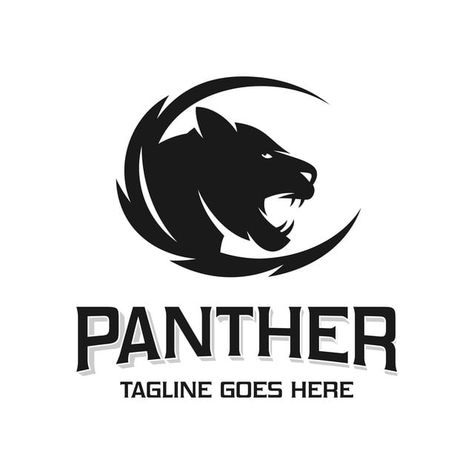 Panther Animal Head Logo Design Pantera Car, Head Logo Design, Panther Animal, Panther Head, Panther Logo, Logo Animal, Head Silhouette, Horse Logo, Animal Head