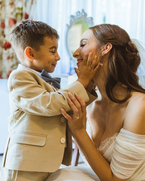 When you’re getting ready moments for your wedding day include your son, sister and your mom…you feel supported. I’ve never done a getting ready session during a wedding where the brides son and/or sister was involved. It’s usually the mom that is involved some of the pictures towards the end but the fact that more people were involved, made it that much more special. #nycweddingphotographer #nycweddingphotographers #southcarolinaweddingphotographer #gettingreadyshots #gettingreadyforwedd... Mum And Son Wedding Photos, Bride And Son Wedding Photos, Wedding Pictures With Son, Mother And Son Wedding Photos, Groom And Son Pictures, Bride And Son Wedding Pictures, Wedding Photos With Baby, Bride And Son, Mother Wedding