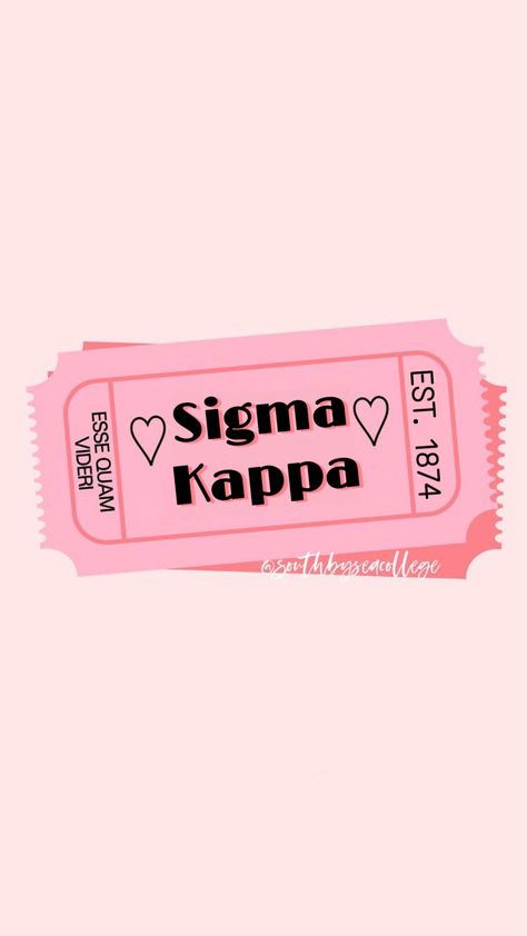 Sigma Kappa wallpaper #cute #pink  #sigmakappa #sorority Sorority Canvas Sigma Kappa, Sigma Kappa Aesthetic, Sigma Kappa Canvas Paintings, Sigma Kappa Wallpaper, Sigma Kappa Graphic, Sigma Kappa Canvas, Kappa Kappa Tau, Greek Goodness, Sorority Canvases