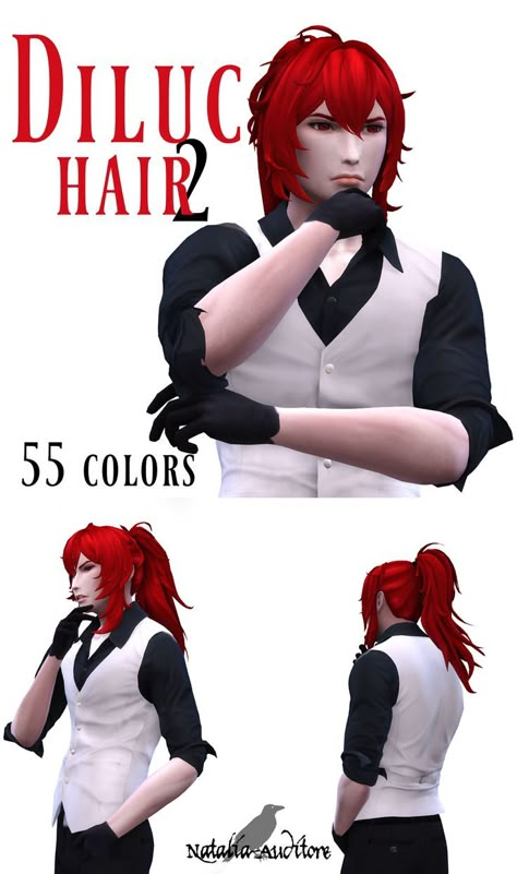 Diluc Sims 4 Cc, Diluc Sims 4, Sims 4 Cc Male Long Hair Ponytail, Sims4 Cc Genshin Impact, Genshin Hair Sims 4 Cc, Sims 4 Cc Genshin Impact Hair, Sims4 Cc Short Hair Female, Sims 4 Jojo Cc, Scaramouche Sims 4 Cc