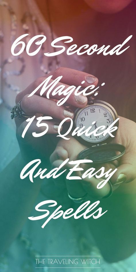 60 Second Magic: 15 Quick And Easy Spells // Witchcraft // Magic // The Traveling Witch Magical Love Aesthetic, Eggshell Magick, Simple Spells For Beginners, Protection Chant, Luciferian Witchcraft, Earth Magick, Simple Spells, Real Spells, Witch Spells