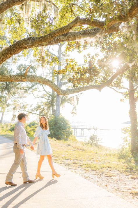 Get ready to swoon over Abby and Will's Fairhope engagement session! 📸✨ With the bay as their backdrop and love filling the air, this couple is all kinds of adorable. Their smiles, the sunset, and those 'can't-live-without-you' glances say it all. Counting down the days until their March wedding! #EngagementSession #LoveByTheBay #FairhopeAlabama 💍 Fairhope Alabama, March Wedding, Living Without You, Coral Gables, Engagement Portraits, Engagement Photoshoot, The Sunset, Tampa Bay, Happily Ever After