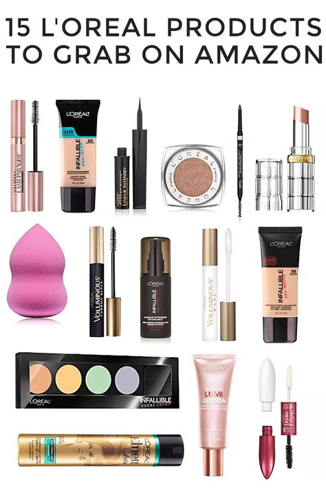 L'Oreal on Amazon - did you know drugstore makeup is oftentimes cheaper on Amazon?! #drugstoremakeup #drugstorebeauty #amazonfinds #lorealmakeup Lumi Loreal, Loreal Makeup Products, Loreal Makeup, Best Drugstore Makeup, Beauty Guide, Beauty Products Drugstore, Amazon Beauty Products, Long Lasting Makeup, Drugstore Makeup