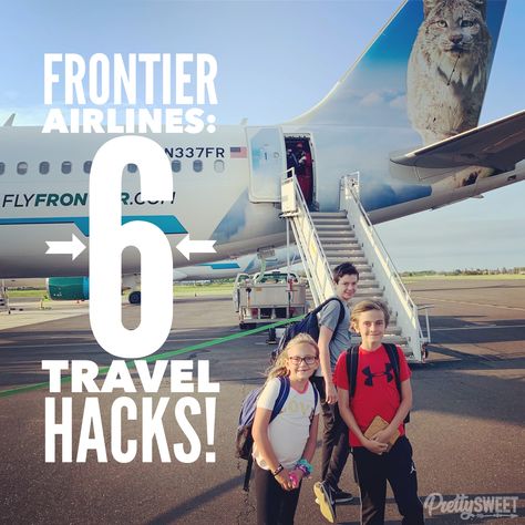 International Air Travel Tips, Spirit Airlines Tips Packing, Airplane Hacks Long Flights Kids, Flight Hacks Airline Tickets, Plane Games, Flying Frontier Airlines Tips, Hacks To Save Money, Vacation Budget, Frontier Airlines