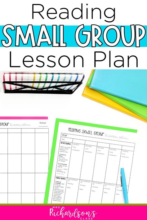 Learn how to plan your reading small groups with these teaching tips! These lesson plan templates make it easy to organize and plan your reading small group instruction. Use these plans to keep detailed notes for your reading lessons. Help make your small group reading lessons effective in kindergarten, 1st, and 2nd grade with a FREE reading small groups guide. Read more here! Small Group Reading Lesson Plan Template, Science Of Reading Lesson Plan Template, Small Group Lesson Plans, Guided Reading Lesson Plan Template Free, Small Group Lesson Plan Template, Kindergarten Reading Groups, Guided Reading Template, Guided Reading Lesson Plan Template, Reading Small Groups