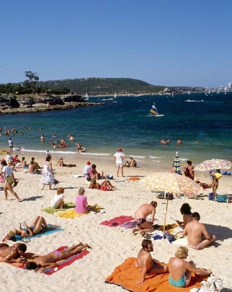 1980s Australia, 80s Australia, 1980s Beach, Balmoral Beach, 80s Beach, 3d Art Projects, National Archives, Summer Landscape, Bruce Springsteen