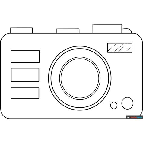 Free Camera Coloring Page for Kids Camera Coloring Page, How To Make Camera, Easy Drawing Guides, Drawing Guides, Popular Cartoons, Kids Print, Printable Coloring Sheets, Easy Coloring Pages, Coloring Tutorial