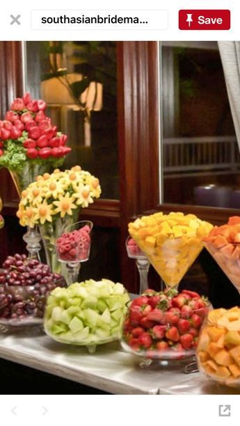 Breakfast Brunch Party, Party Food Bars, Fruit Buffet, Fruit Platter Designs, Fruit Displays, Party Food Buffet, Catering Ideas Food, Fruit Display, Charcuterie Inspiration