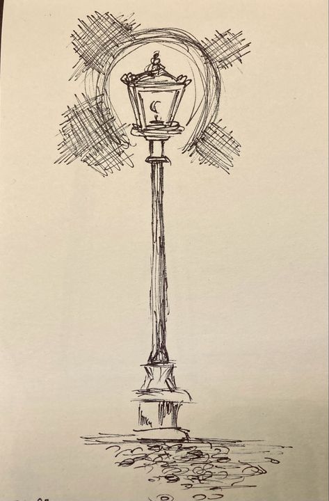 Under the lamp is the darkest Lamp Post Watercolor, Drawing Street Lamp, Fork In The Road Drawing, Lamppost Sketch, Lampost Drawing, Object Sketches Pencil Drawings, Pillar Drawings, Streetlight Drawing, Street Lamp Sketch