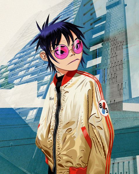 Noodle Gorillaz, Jamie Hewlett Art, Gorillaz Band, Gorillaz Noodle, Russel Hobbs, Monkeys Band, Gorillaz Art, Jamie Hewlett, Derby Girl