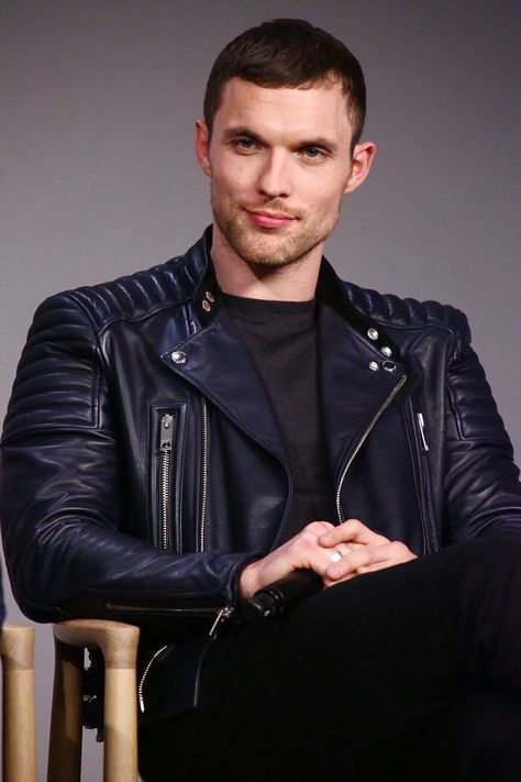 Ed Skrein Ed Skrein, Morena Baccarin, Beautiful Series, Lambskin Leather Jacket, Famous Americans, Famous Men, Ryan Reynolds, British Actors, Apple Store