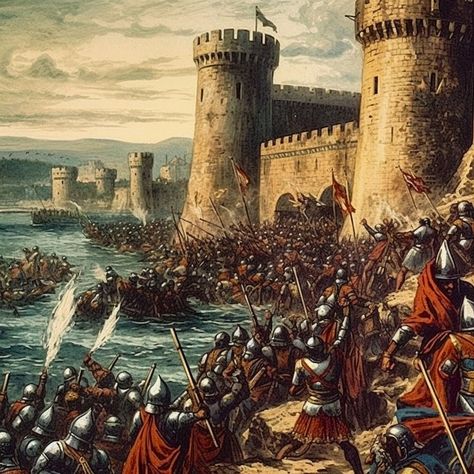 The Seventh Crusade was a tragic tale of heroism and bravery, but it also served as a reminder of the brutal reality of war and the importance of strength and unity in times of conflict. #SeventhCrusade #Heroism #Bravery #WarAndPeace #Strength #HistoryAccordingToAI #AIhistorian The Crusades, Medieval History, Crusades, Middle Ages, Battlefield, Bring It On, History, Quick Saves, Art