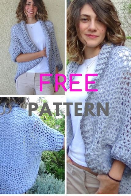 Merry Mary Stories: Aspen Crochet Shrug-Free Pattern Easy Crochet Shrug, Crochet Shrug Pattern Free, Crochet Bolero Pattern, Knit Bolero, Crochet Cocoon, Crocheted Shawl, Crochet Cardigan Pattern Free, Crochet Shrug Pattern, Shrug Pattern