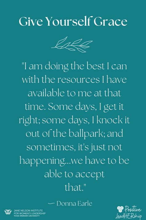 Giving yourself grace is one of the most necessary things to do for your mental health as a mother. We wear many hats and juggle countless responsibilities. Some days, you soar high and achieve greatness; other days, you face challenges. It is impossible to be perfect at all times, so be forgiving of yourself. You are doing the best you can, and your children know that. What are some of the things you say to yourself to give yourself grace? #motivationalmonday #mom #donnaearle #embracegrace Give Myself Grace Quotes, Giving Myself Grace Quotes, Quotes About Facing Challenges, Self Grace Quotes, Giving Grace To Others Quotes, Giving Yourself Grace Quotes, Giving Grace Quotes, Give Grace Quotes, Facing Challenges Quotes
