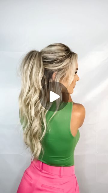 Half Up Quick Hairstyles, Half Up Half Down Volume Ponytail, Half Up Diy Hairstyles, Half Up Half Down Hair Volume, Half Up Half Down Hair High Pony, Volume Half Up Half Down, High Half Up Half Down, Messy Half Up Half Down Hair, Diy Half Up Half Down Hairstyles