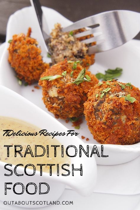 Scotland Food Scottish Recipes, Scottish Wedding Food, Celtic Food Recipes, Scottish Meals Traditional, Traditional Scottish Food Recipes, Scottish Recipes Dinner, Scottish Appetizer Recipes, Scottish Meatballs, Scottish Side Dishes