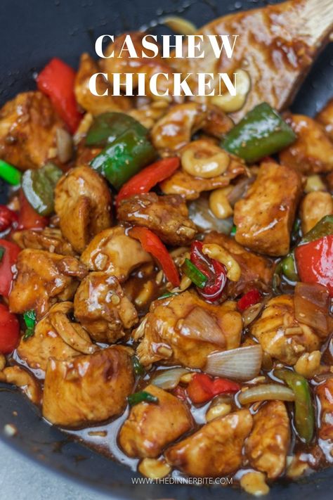 Chicken Recipe Indian, Cashew Chicken Stir Fry, Butter Chicken Recipe Indian, Cashew Chicken Recipe, Wok Recipes, Homemade Chinese, Homemade Chinese Food, Chinese Recipe, Chinese Cooking Recipes