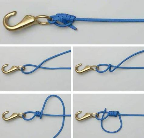 The Improved Clinched Knot | How To Tie Knots | Ways To Tie Different Types of Knots Finishing Knots For Jewelry, How To Tie Nots For Bracelets, Necklace Ends Knot, Pretty Knots How To, How To Tie A Clasp On A Necklace, Knots Between Beads, How To Tie Jewelry Knots, Tie Knot Bracelet, How To Tie Clear Stretch Cord