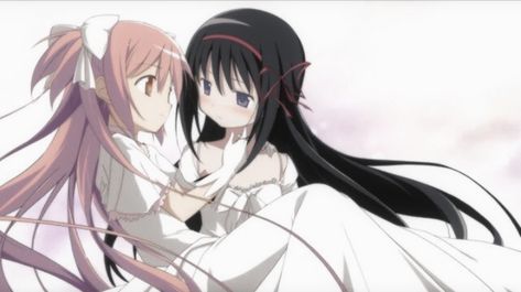 {#MADOKA + #HOMURA } Madoka Magica Anime Scenes, Devil Homura And Goddess Madoka, Homura Akemi Wallpaper Pc, Madoka Magica Screenshots, Homura Manga Icon, Madoka And Homura Banner, Madoka And Homura Gif, Madoka X Homura Kiss, Madoka Final Form