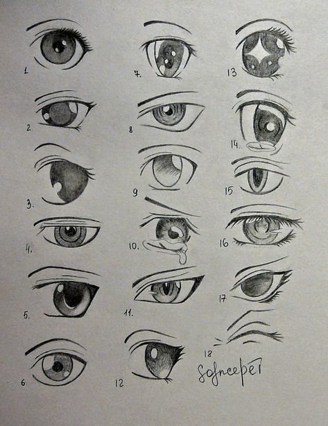 anime eyes.. by SolnceDei on DeviantArt Mata Manga, How To Draw Anime Eyes, Manga Eyes, Eye Drawing Tutorials, Drawing Tutorial Face, Eye Sketch, Desen Anime, Draw Anime, Buku Skrap