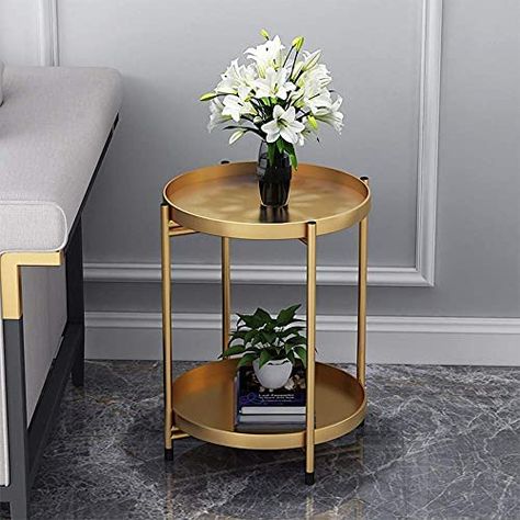 Round End Tables Living Room, Coffee Table For Small Living Room, Circle Side Table, Florida Living Room, Side Table Sofa, Coffee Table Small Space, Highend Furniture, Mid Century Modern Side Table, Metal End Table