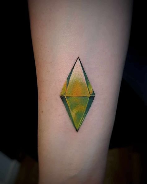 Sims Inspired Tattoo, Sims Tattoo Ideas Real, Sims Tattoo Ideas, The Sims 4 Tattoo, Sims Tattoo, Icon Tattoo, Sims 4 Tattoos, 4 Tattoo, Gaming Tattoo