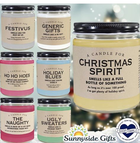 Funny Christmas Candle Labels, Funny Christmas Candles, Snarky Candles, Funny Candles Labels, Candle Sayings, Candle Quotes Funny, Perfume Business, Bakery Candles, Diy Wax Melts