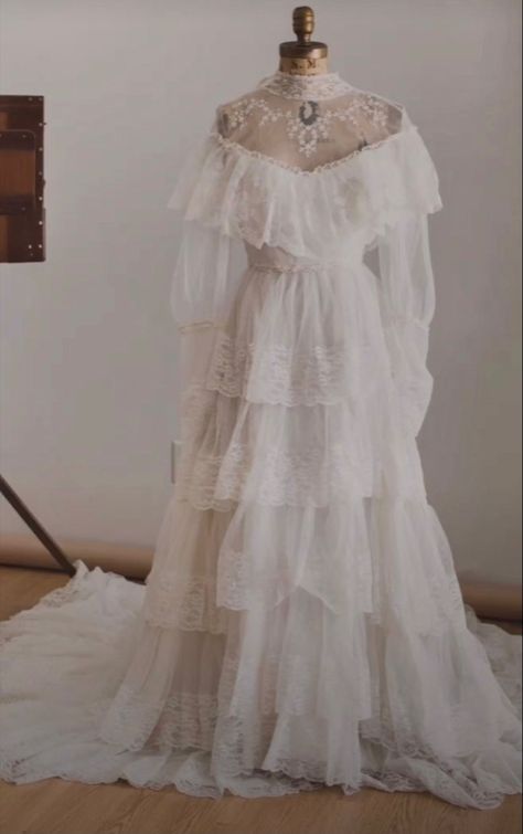 Victorian Dress Wedding Dress, 20th Century Wedding Dress, 1870 Wedding Dress, 1970 Wedding Dress Vintage, Vintage Victorian Wedding Dress, Edwardian Inspired Wedding Dress, 70 Wedding Dress Vintage 70s, Victorian Era Wedding Dress, 1700s Wedding Dress