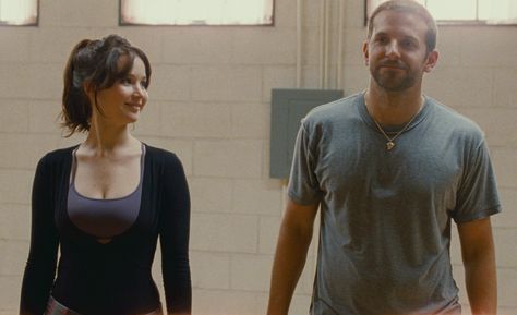 "Silver Linings Playbook" movie still, 2012.  L to R: Jennifer Lawrence, Bradley Cooper. Prozac Nation, Gena Rowlands, Unique Date Ideas, Silver Linings Playbook, Julia Stiles, Ashley Judd, American Hustle, Friend Zone, Creative Dates