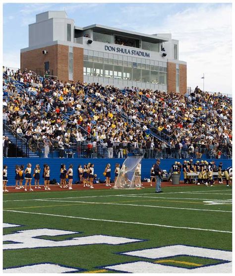 Don Shula Stadium, John Carroll University, University Heights (Cleveland), OH.    Home of the Blue Streaks; my grad school. John Cabot University, John Carroll University, St Johns University, Doak Campbell Stadium, Stadium Architecture, Blue Streaks, Grad School, Cleveland, Ncaa