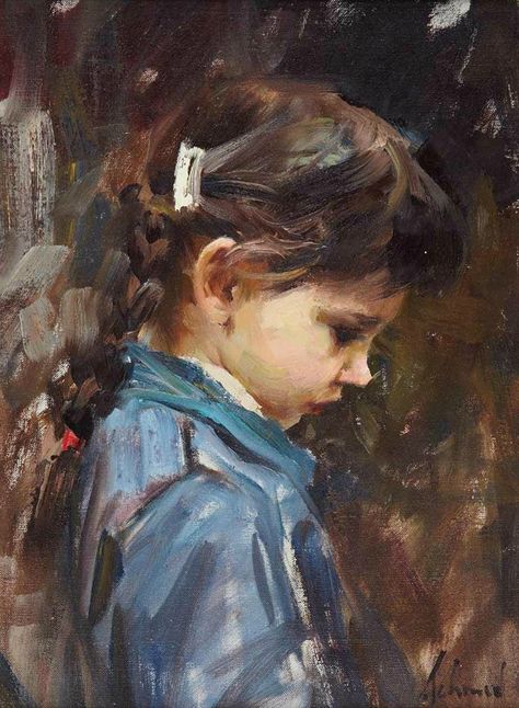 Richard Schmid, "Patricia (Patricia Tuz)" Richard Schmidt, Richard Schmid, Oil Painting Inspiration, Art Children, Painting People, Figurative Artists, Art Portraits, Oil Painting Portrait, Kids Portraits