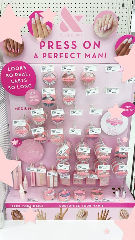 Shopping nails decor new target girly style Nails Target, Target Nails, Target Aesthetic Skincare, Good Target Makeup, Function Of Beauty Target, Nail File Target, Olive And June, Beauty Nails, Pink Nails