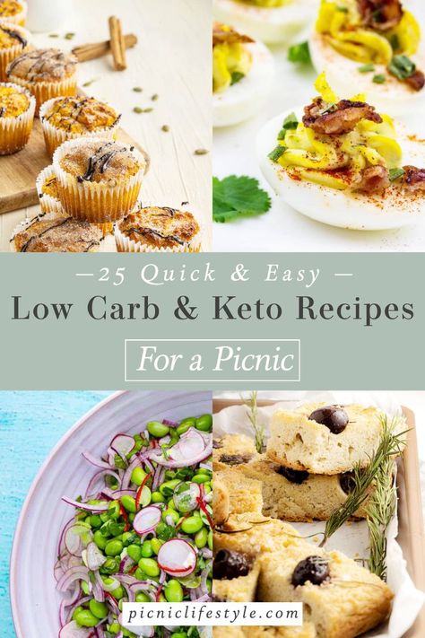 We've rounded up 25 low carb and keto picnic recipes, from low carb bread to decadent keto desserts. Each dish is portable, perfect for a keto picnic menu or summer bbq. Keto picnic | low carb recipe ides | keto recipes | picnic food ideas. Keto Picnic Food, Keto Picnic Food Ideas, Keto Picnic, Bbq Keto, Healthy Picnic Foods, Picnic Food Ideas, Healthy Picnic, Ideas Picnic, Picnic Menu