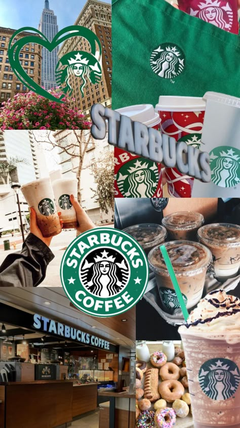 #starbucks Tournament Food, Starbucks Wallpaper, Life In Usa, Coffee Wallpaper, Coffee Obsession, Starbucks Drinks, Starbucks Coffee, Wallpaper Iphone Cute, Create Collage