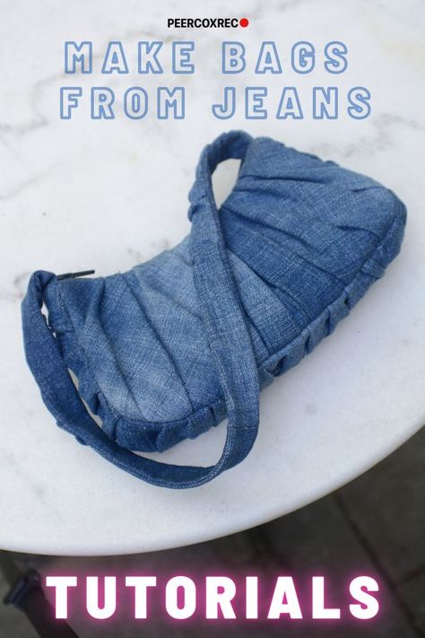 Learn How To Make Bags From Jeans On My Youtube Channel #jeanbagpatternstosew #jeanbagspatternideasfree #diyjeansbagpattern Diy Purse From Old Clothes, Recycled Denim Bags Pattern Free Sewing, What To Make From Old Jeans, Jean Recycle Ideas Diy Fashion, What To Make With Old Jeans, How To Do Patchwork, Denim Bags From Jeans Diy, Jean Purses Ideas Recycled Denim, Bags From Jeans